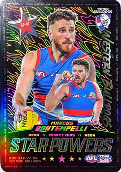 2023 AFL TeamCoach - Star Powers - Neon #SP-87 Marcus Bontempelli Front